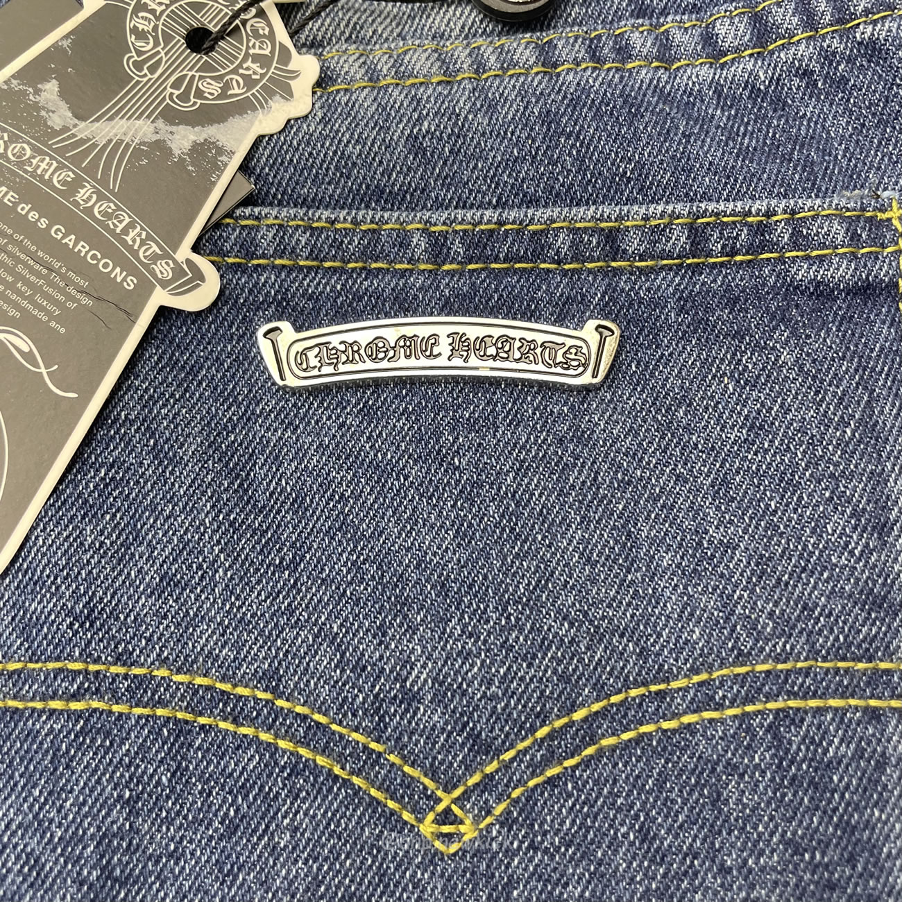 Chrome Hearts Blue Jeans Cross Patch (5) - newkick.cc